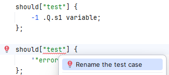 Duplicate test names