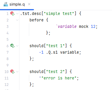 Previous Test State